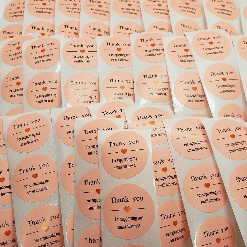 8/$20 100ct Thank You Stickers Round 1
